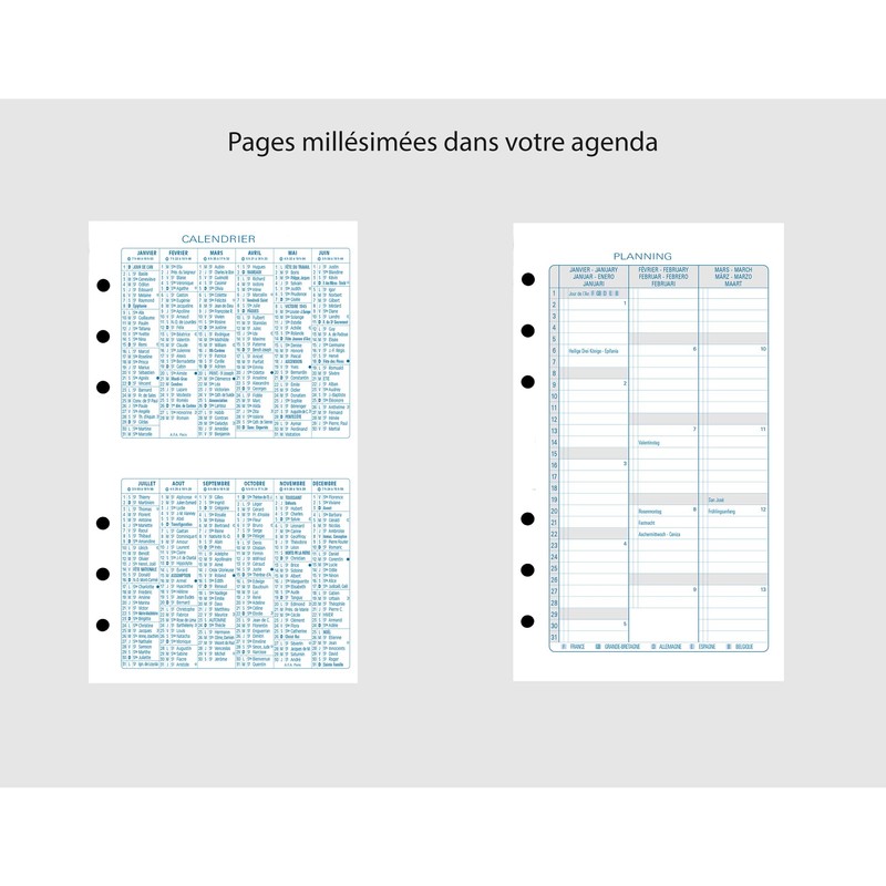 Exacompta Exatime 14 Organiser Baltic 4255 red