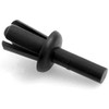 Design61 Expansion Rivets Fastening Clip Pack of 50 in Black