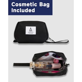 Arxus Large Travel Duffle Bag, Waterproof Expandable Weekend Overnight Tote Bag for Women, Airplane Gym Sports Carry On Bag with Wet Pocket, Black