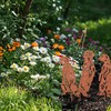 VERDOBA Meerkat Garden Decoration Rust - Iron Figures Set with