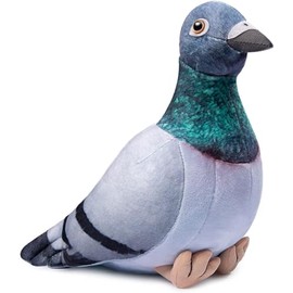 Pigeon Plush Toy，Realistic Pigeon Stuffed Animal for Kids，Rock Pigeon Gift for Birthday Christmas，Home Decor…