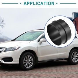 ACROPIX 3.54'' 90mm OD Black Car Air Ducting Connector Straight Air Heater Duct Joiner Connector Pipe - Pack of 1