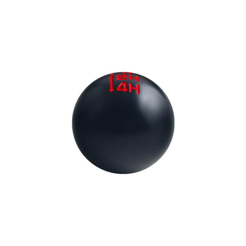 DEWHEL Transfer Case Shift Knob Aluminum NP205 7/16"-20 Black w/Red