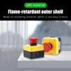 Lotbun 110V ~ 400V Emergency Stop Switch, Waterproof Index IP65,