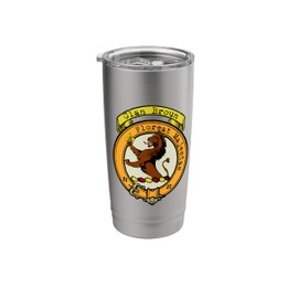 Broun Clan Scottish Crest Stainless Steel Insulated Tumbler