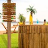 Tiki bar decorations Funny Tiki Bar Rules Sign Tiki Bar