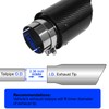 Krtopo 60mm (2,36") Einlass Auspuffspitzen Edelstahl & Carbon Auspuffspitzen mit