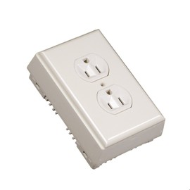 Legrand Wiremold NM2-D Nonmetallic Plastic Raceway for Extending Power, Outlet Kit with Wall Plate, Ivory (1 Pack)