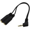 kenable 3.5mm Right Angle Stereo Jack Audio Splitter Adapter Cable
