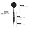 FOX SMILING Darts with Plastic Tip, Pack of 3, 22