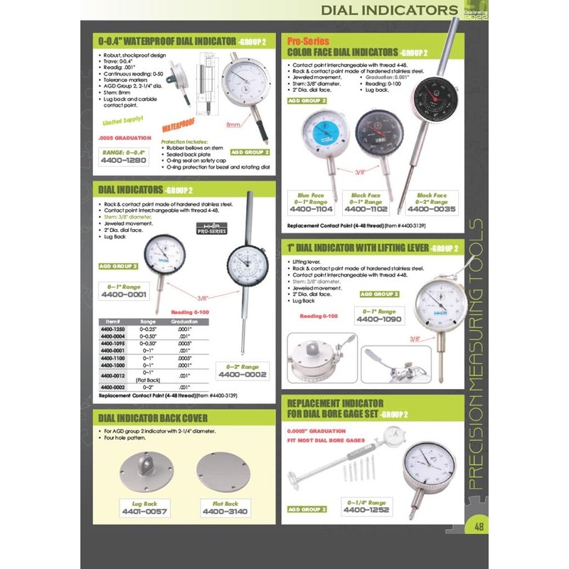 Pro Series by HHIP 4400-0019 Metric Dial Indicator, 01 mm