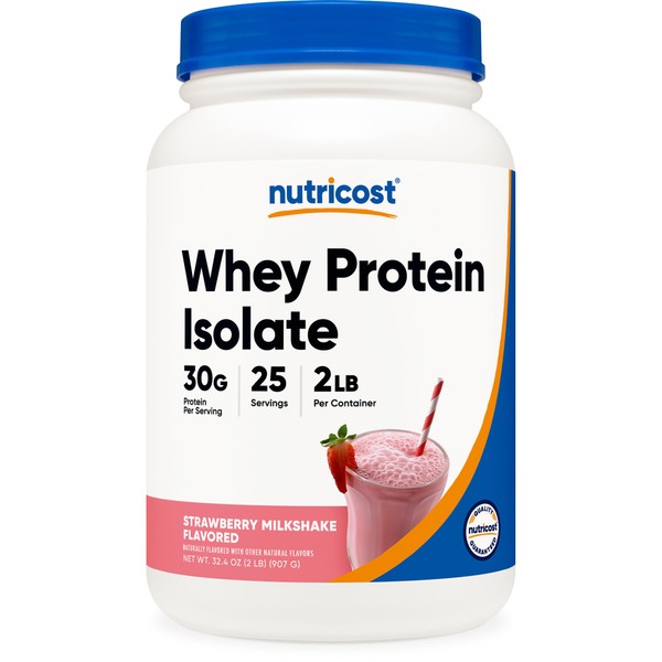 Nutricost Nutricost Whey Protein Isolate (Strawberry Milkshake) 2LBS