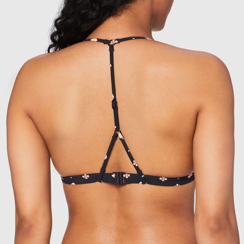 Seafolly Women's Inka Gypsy Action Back Tri Bikini Top, Black,