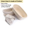 2 Pack 10 Inch Oval Bread Proofing Basket,Banneton Basket Bread