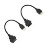 2PCS 6 Pin OBD‑OBD2 Motorcycle Diagnostic Scanner Cable Replacement for