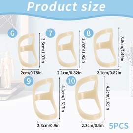 Pack of 5 Finger Splints, Plastic Waterproof Mallet Finger Splint for Schlegelfge, Finger Protection, Finger Splint, Stacksche Splint Protection, for Arthritis, Finger Joint Protection, Schlegelfinge