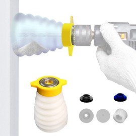 Drill Dust Cover, Dust Catcher for Drilling Dust, Scalable Rubber Dustproof Housing, Electric Hammer Drill Dust Cover for Ceiling and Wall Drilling