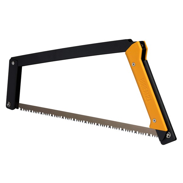 Agawa Canyon - BOREAL21 Folding Bow Saw - Black Frame, Yellow Handle, All-Purpose Blade
