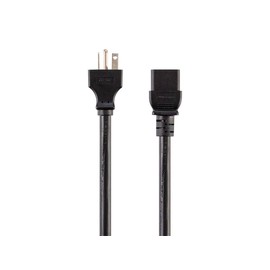Monoprice Heavy Duty Power Cord - NEMA 6-20P to IEC 60320 C19, 20 Amp, 5000 Watt, 250 Volt, 12AWG, 6 Feet, Black
