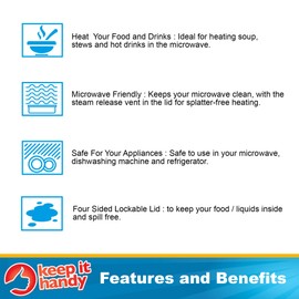 2pk Microwavable Soup Mugs