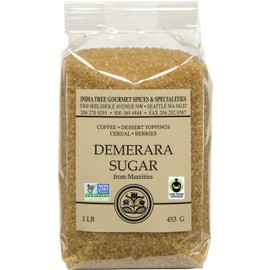 India Tree Demerara Sugar, 1 lb (Pack of 4)