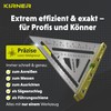 KIRNER Carpenter's Square 180 mm - Precise Stainless Steel Metal