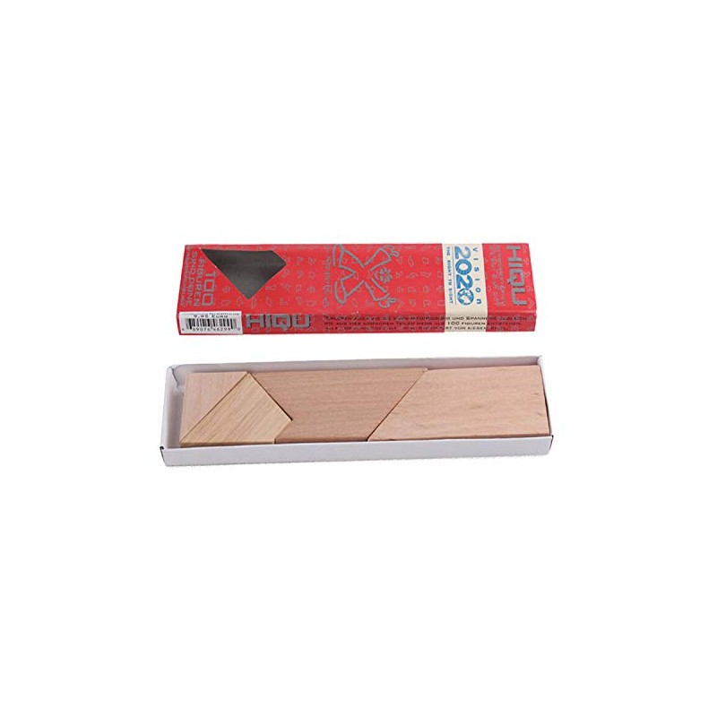 origin PZU400T Wooden T Shape Puzzle, 4 Piece Silhouette Puzzle,
