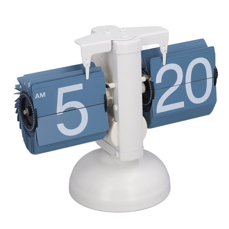 Page Turning Clock Single Leg European Vintage Simple Automatic Flip