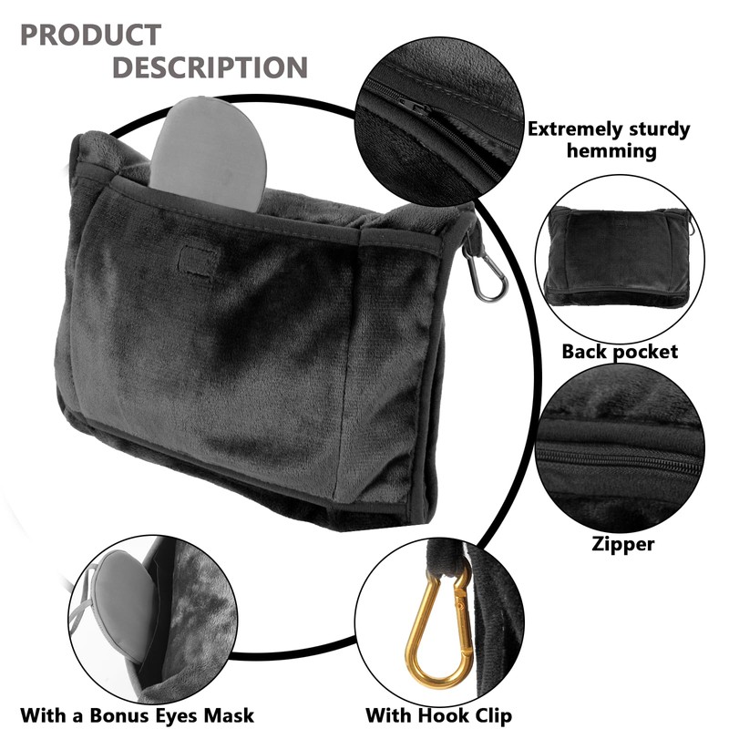 RELANSON 2 Pack Portable Travel Blanket and Pillow - Premium