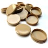 20 x (35MM) LIGHT OAK PLASTIC HINGE HOLE COVER CAPS