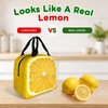 Cute Women Lemon Insulated Lunch Box,Portable Lunch Bag Tote