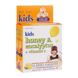 Key Sun Kids Honey & Eucalyptus Lozenge On A Stick 12Pk