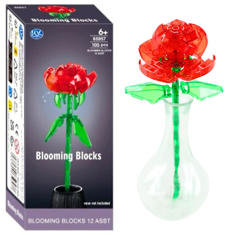 WL Blooming Blocks Buildable Flowers Build Your Own Bouquet -