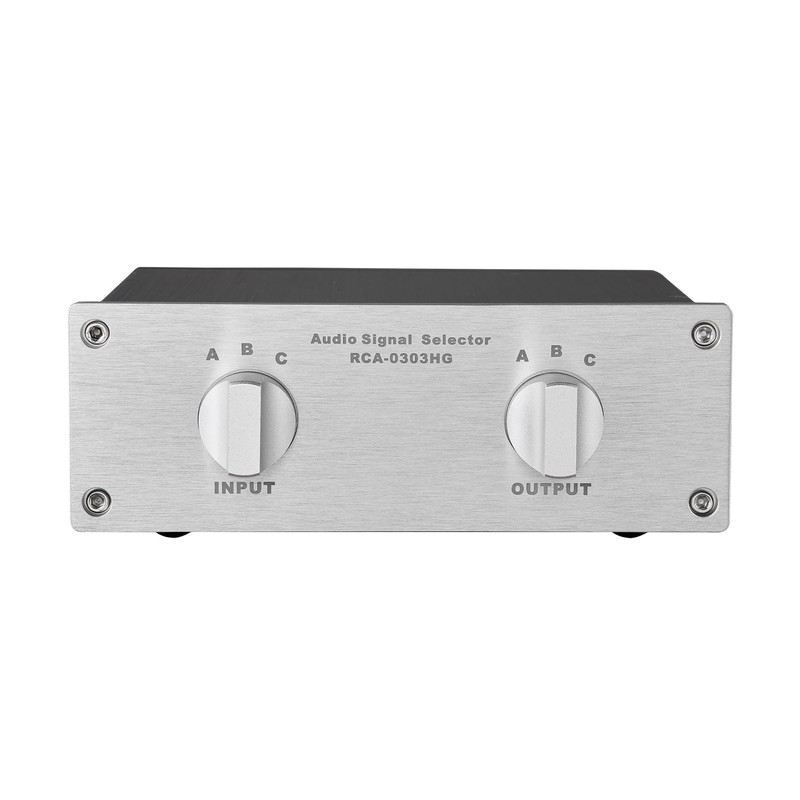 3 to 3 RCA Audio Source Signal Switch Box Manual