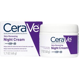 CeraVe - Renewing System, Crema de noche renovadora para la piel, 1.7 onzas