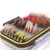 64pcs Fly Fishing Flies Fly Fish Lure Kit Fly Fishing