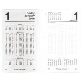 AT-A-GLANCE Financial Daily Desk Calendar 2016 Refill, 12 Months, 3.5 x 6 Inch Page Size (S17050) by At-A-Glance