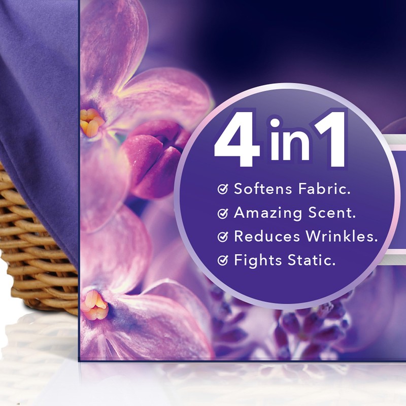 Downy CALM, Mega Dryer Sheets, Laundry Fabric Softener, Lavender and