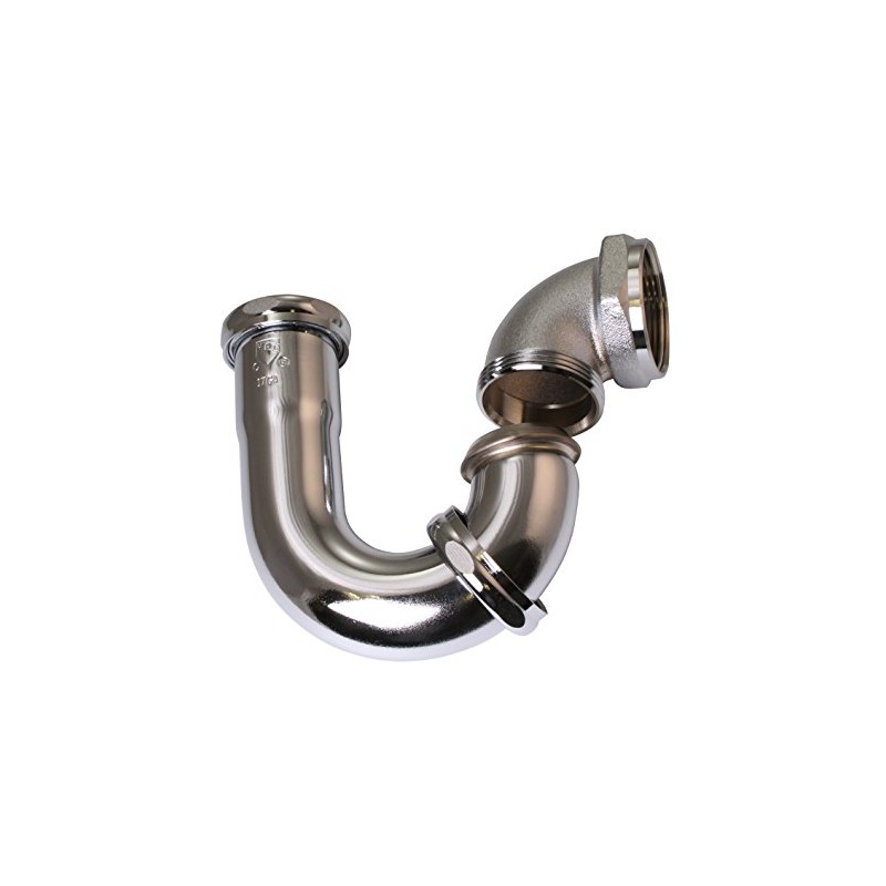 Westbrass D403LA-26 1-1/2 x 1-1/4" LA Code P-Trap, Polished Chrome