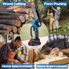 SaiLaiJi 6 Inch Mini Chainsaw Cordless - Powerful 850W Electric