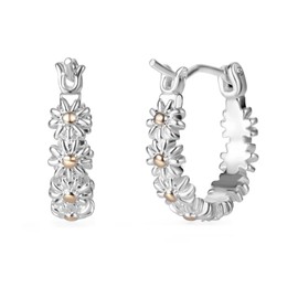 Philip Jones Daisy Hoop Earrings