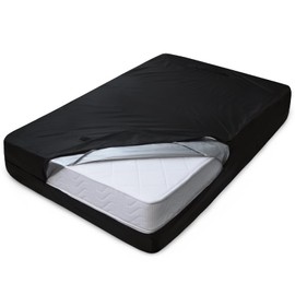 Mattress Bags for Moving and Storage, Heavy Duty King Mattress Bag with 4 Strong Handles, Waterproof Mattress Cover/Protector for Moving King Size, Reusable Thick Tarp, Black