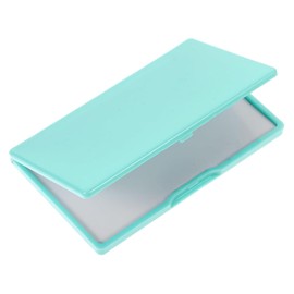 CVNRCLP Magnetic Needle Case - Slim Metal Sewing Needle Storage Box & Pin Holder for Small Items - Green Organizer for Crafts and Sewing Supplies