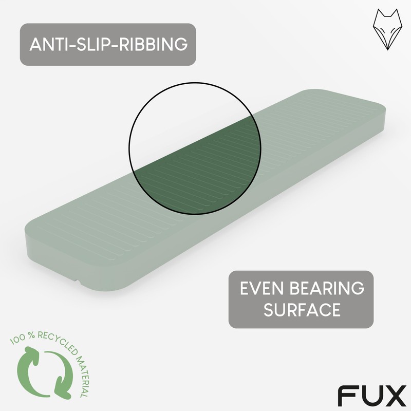 FUX 100 Pcs. Packers, 100mm x 24mm x 1-6mm, Plastic