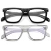 NIDOVIX Trendy Square Blue Light Blocking Glasses for Men Women,