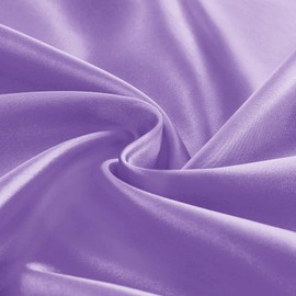 Entisn Lavender Satin Fabric by The Yard, Silky Fabric 60 Inch Charmeuse Satin Fabric, Soft Cloth Fabric for Wedding Decor, DIY Crafts, Napkins, Bridal Dress, Sewing(1 Yard)