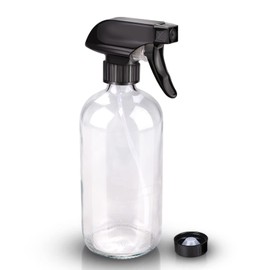 Wedama Glass Spray Bottles, 16oz Glass Spray Bottles for Cleaning Solutions and Essential Oils, Refillable Empty Spray Bottle with Adjustable Nozzles for Alcohol, Plant and Hair Care