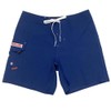 Maui Rippers Men's Lifeguard Swim Trunks Stretch 17" Outseam Navy