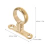 OSALADI Brass Pipe Clamp with 2 Holes Robust Pipe Bracket