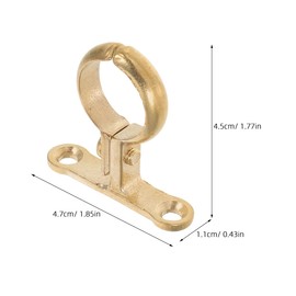 OSALADI Brass Pipe Clamp with 2 Holes Robust Pipe Bracket for Attaching Water Pipes and Cables for Indoor and Outdoor Use Easy Wall and Ceiling Mounting
